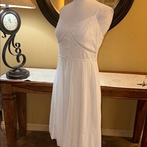 City Studio White Gauze Dress